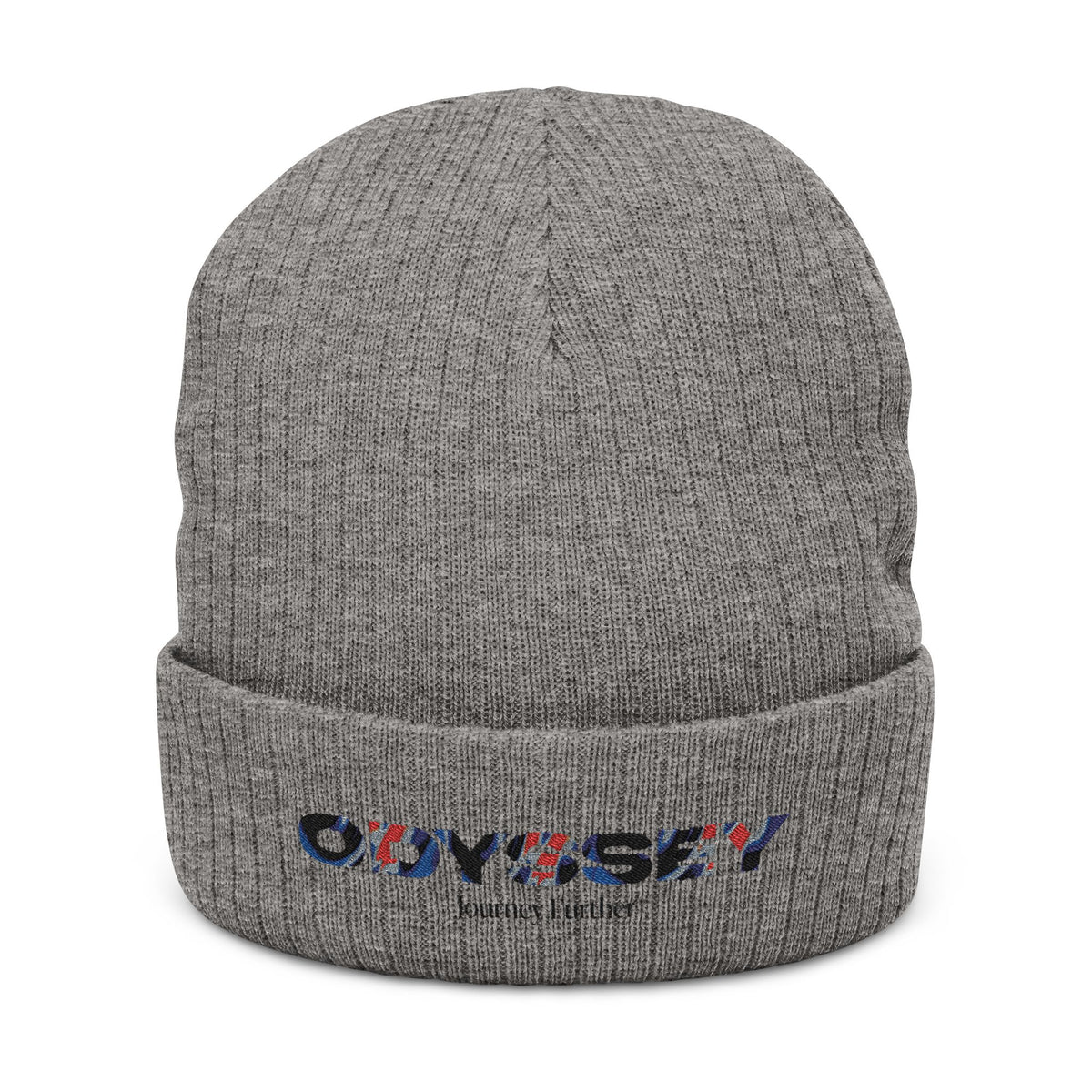 Your Odyssey Ribbed Knit Beanie Embroidered Streetwear Printify