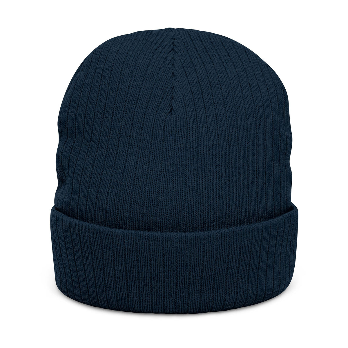 YOUR ODYSSEY® Navy Ribbed Knit Beanie Embroidered Streetwear Printify