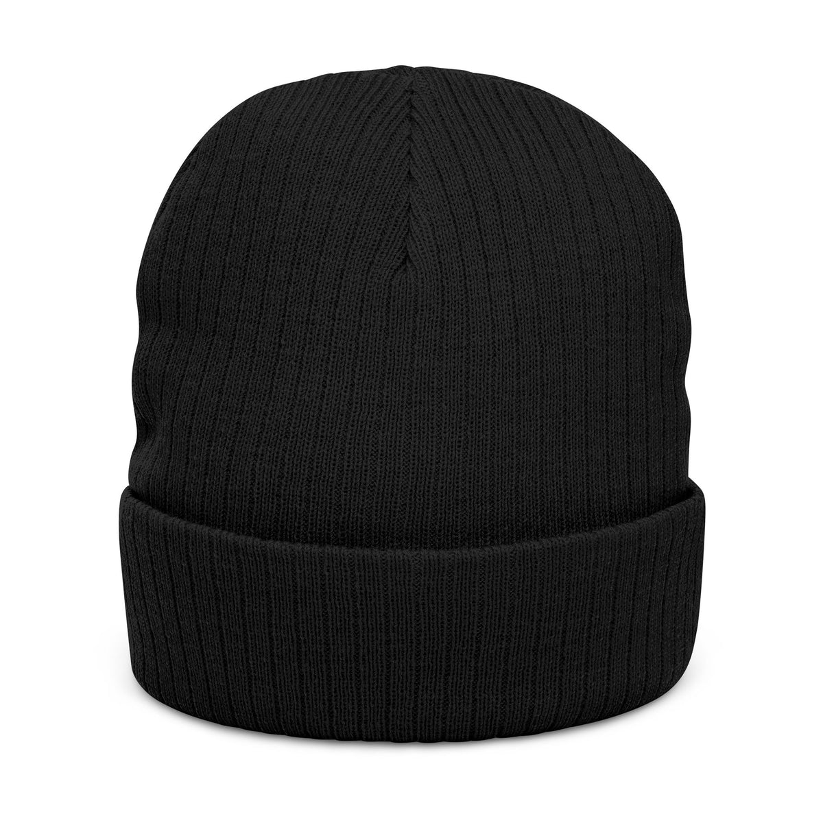 Your Odyssey Deep Blue Ribbed Knit Beanie Embroidered Streetwear Printify