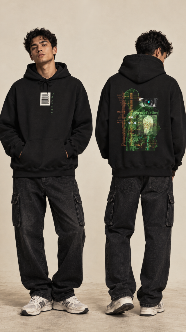 YOUR ODYSSEY®  Servitude Streetwear Printed Hoodie Printify