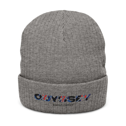 Your Odyssey Ribbed Knit Beanie Embroidered Streetwear Printify